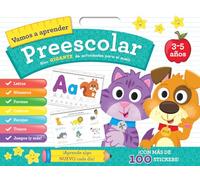 Vamos a Aprender Preescolar: Bloc Gigante de Actividades para el Suelo con Más de 100 Stickers | Letras, Números, Formas, Colores, Trazos y Juegos Educativos para Niños de 3 a 5 Años