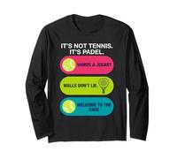 Vamos A Jugar Padel Player Divertente Paddle Tennis Sport Maglia a Manica