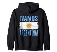 ¡Vamos! La Bandiera Argentina Tifosi Argentini Orgogliosi Felpa con Cappuccio