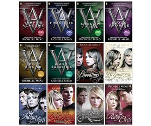 Vampire Academy & Bloodlines Series Collection 12 Books Set By Richelle Mead (Vampire Academy, Frostbite, Shadow Kiss, Blood Promise, Spirit Bound, Last Sacrifice, Bloodlines,The Golden Lily & More)