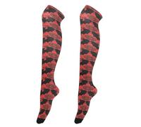 Vampire Bat Rosso Nero Donne Over-The-Knee Calze Confortevole Sopra il Ginocchio Calze per le Donne Incinte scaldamuscoli per le donne per Proms medias de vestir para mujer 1 paio