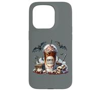 Vampire Coffee Cup Graphic For Women And Men Halloween Bat Custodia per iPhone 15 Pro
