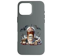 Vampire Coffee Cup Graphic For Women And Men Halloween Bat Custodia per iPhone 16 Pro Max