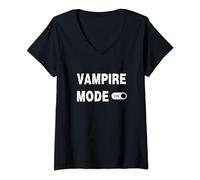 Vampire Easy Costume Adulto Halloween Horror Vampiri Maglietta con Collo a V