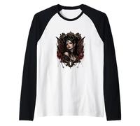 Vampire Fairy Gothic Horror Dark Fae Maglia con Maniche Raglan