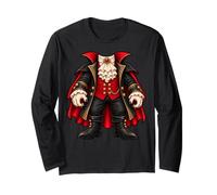 Vampire Halloween Costume Gothic Bloodsucker Count Cape Maglia a Manica