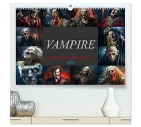 Vampire - Kreaturen der Nacht (hochwertiger Premium Wandkalender 2026 DIN A2 quer), Kunstdruck in Hochglanz: Entdecke die Vielfalt der Vampire und ... von ihrer dunklen Anziehungskraft verzaubern.