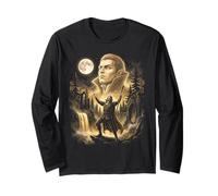 Vampire Lord Luna Piena Halloween Gothic Fantasy Art Maglia a Manica