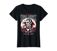 Vampire Toast Eternal Darkness Horror Gotico retrò Vintage Maglietta, Donna, Nero, XXL