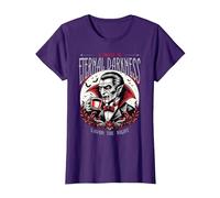 Vampire Toast Eternal Darkness Horror Gotico retrò Vintage Maglietta, Donna, Viola, 3XL