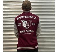 Vampiro Diaries Mystic Falls Alto Scuola Varsity Giacca Timberwolves Damon Donna