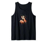 Vampiro Pinup Girl Retro Gothic Halloween Sexy Spooky Design Canotta