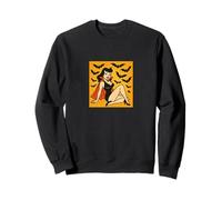 Vampiro Pinup Girl Retro Gothic Halloween Sexy Spooky Design Felpa