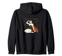 Vampiro Pinup Girl Retro Gothic Halloween Sexy Spooky Design Felpa con Cappuccio