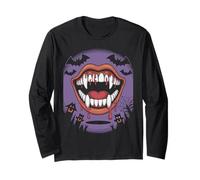 Vampiro Pipistrelli Halloween Maglia a Manica