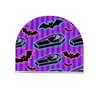Vampiro Tomb Bats Viola Acrilico giorno portatovaglioli per Picnic Bar Rustico autoportante portasciugamani di carta spray decorazione per la casa per esterni, sala da pranzo