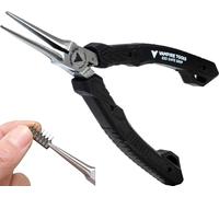 VAMPLIERS World's Best Pliers, Screw Extraction Mini Plier+Needle Nose+Long Nose & Mini Nippers ESD Safe for IT/iPhone/Mac & PC/Electronic Repair (5,5" Mini Nose Pliers)