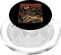Vampurr Bites Again! Funny Cat Halloween Vintage Graphic PopSockets PopGrip per MagSafe