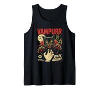 Vampurr Bites Again Spooky Cat Vampiro Halloween Ghoul Canotta