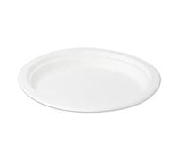 Vamuastore 50 PZ Piatti Carta Biodegradabili E Compostabili Nuova Generazione USA E Getta Bianchi Monouso Moderni Polpa di Cellulosa Ecologici (Piatto Ovale 26x19)