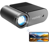 Vamvo Proiettore portatile, Videoproiettore WiFi 1080P 200” Movie Projector, Proiettore all'aperto con design elegante e snello, compatibile con telefono/tablet/laptop/TV Stick