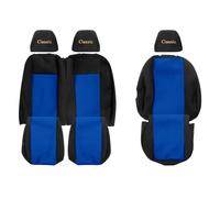 VAN Coprisedili per FORD TRANSIT CUSTOM I -22 1+2 Tavolino in schienale BLU