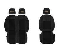 VAN Coprisedili per FORD TRANSIT VIII MK8 -24 1+2 Tavolino in schienale NERO
