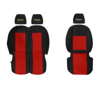 VAN Coprisedili per FORD TRANSIT VIII MK8 -24 1+2 Tavolino in schienale ROSSO
