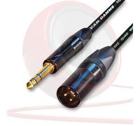 Van Damme & Neutrik Starquad Oro Maschile XLR A 0.6cm Jack Trs Bilanciato Piombo
