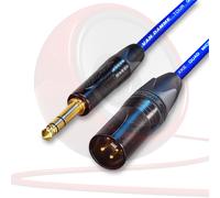 Van Damme & Neutrik Starquad Oro Maschile XLR A 0.6cm Jack Trs Bilanciato Piombo