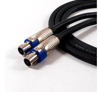 Van Damme Speakon a Speakon Cavo. Neutrik Metallo Nlt Argento