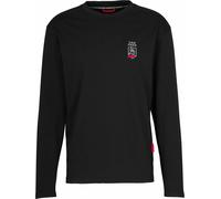Van Deer - T-shirt in Cotone a maniche lunghe - Essential Longsleeve Black per Uomo in Cotone - Taglia L - Nero