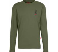 Van Deer - T-shirt in Cotone a maniche lunghe - Essential Longsleeve Khaki per Uomo in Cotone - Taglia XL - Kaki