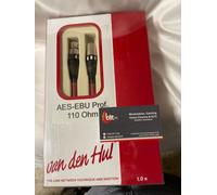 VAN DEN HUL AES-EBU PRO DIGITAL XLR 1M CAVO DIGITALE BILANCIATO NUOVO