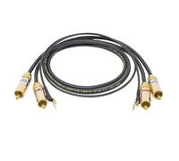 VAN DEN HUL D-501 SILVER H. Coppia di cavi stereo per giradischi terminati RCA