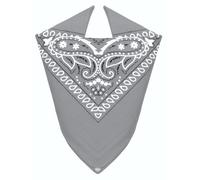 Van Der Rich ® - Bandane 100% Cotone con Paisley Pattern per Uomo e Donna (Grigio chiaro, TU)