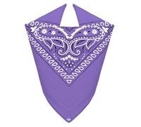 Van Der Rich ® - Bandane 100% Cotone con Paisley Pattern per Uomo e Donna (Lila, TU)