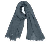 Van Der Rich ® - Sciarpa Stropicciata Uomo Donna (Grigio, TU)