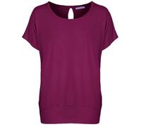 Van Der Rich ® - T-Shirt con Schiena Scoperta - Donna (Bordeaux-B, XXL)