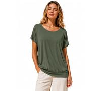 Van Der Rich ® - T-Shirt con Schiena Scoperta - Donna (Cachi-B, XXL)