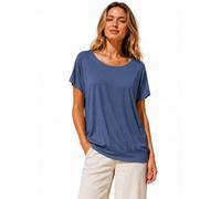Van Der Rich ® - T-Shirt con Schiena Scoperta - Donna (Jeans-B, L)
