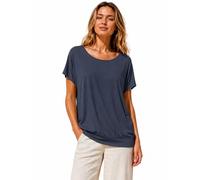 Van Der Rich ® - T-Shirt con Schiena Scoperta - Donna (Navy-B, XL)