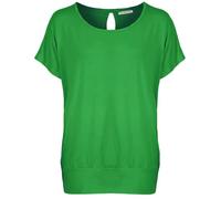 Van Der Rich ® - T-Shirt con Schiena Scoperta - Donna (Verde-Smeraldo-B, L)