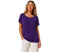 Van Der Rich ® - T-Shirt con Schiena Scoperta - Donna (Viola-B, XL)