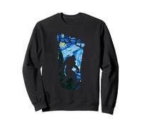Van Gogh Bigfoot Notte Stellata Montagna Sasquatch Art Niche Felpa
