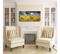 Van Gogh campo di grano con volo di corvi quadro stampa tela dipinto arredo casa
