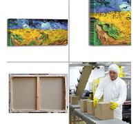 Van Gogh campo di grano con volo di corvi quadro stampa tela dipinto arredo casa