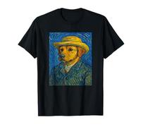 Van Gogh Cane Lover Pet Pittore Auto Ritratto Artista Stile Maglietta