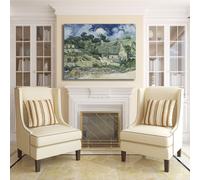 Van Gogh casa tetto di paglia quadro stampa tela dipinto telaio arredo casa