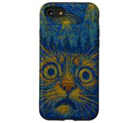 Van Gogh Cat UFO Alien per gli amanti dei gatti per gatto mamma Custodia per iPhone SE (2020) / 7/8